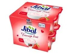 Pack Fromage Frais Fraise Jibal 8x80g
