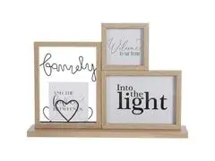 Cadre Photo Family MDF 3 Photos Kasa 27x39 cm