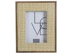 Cadre Photo en Osier MDF Kasa 10x15 cm