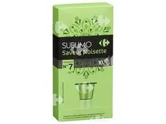 Café en Capsules Saveur Noisette Carrefour N7x10