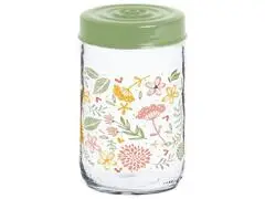 Bocal en Verre Décoré Botanique 66cl