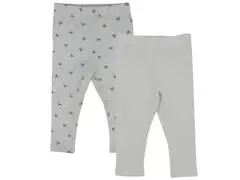 Lot de 2 Leggings pour Fille Gris Clair TEX