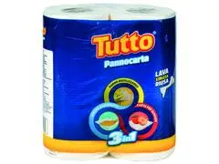 Essuie-tout Réutilisable 3 en 1 Tutto Pannocarta 2 unités