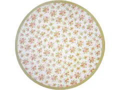 Set de Table Rond Fleurs Rose Kasa 38 cm