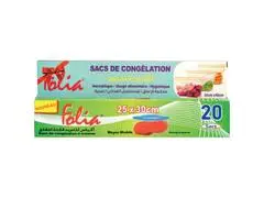 Sac Congélation Folia de 20 unités+ Sac Congélation Gratuit