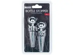 Lot de 2 Bouchons de Bouteille de Vin en Métal 9cm