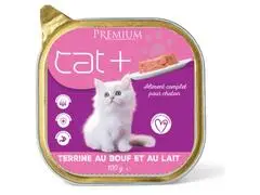 Pâté Bœuf et Lait pour Chat Cat Plus 100g