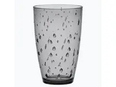 Verre à Eau ou Jus Acrylique Damla Fumé 42cl
