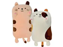 Peluche Chat Douce 2 Couleurs 40 cm