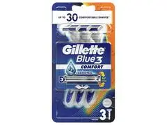 Rasoir Jetable Blue 3 Gillette 3 Unités.