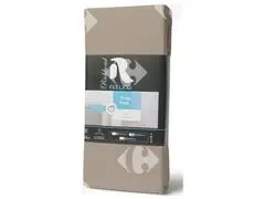Drap Plat en Microfibre Beige Foncé 100% Cotonelle Richbond 240x270cm.