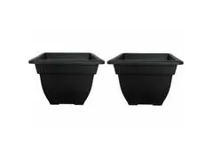 Pot Carré Roma Anthracite