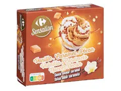 Cornets Vanille Pecan Carrefour Sensation 408g 6 unités