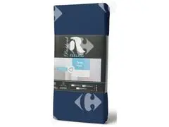Drap Plat en Microfibre Bleu Nuit 100% Cotonelle Richbond 180x270cm