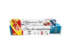 Lot de Sac de Congélation Use It 10L 12 unités + Papiers Aluminum 30.5cmx7.62m
