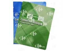 Cahier Piqué Musique 17x22cm 10x10mm Ancor 48 Pages