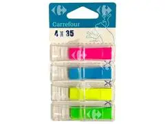 Mini Étiquettes Indexe 4 Couleurs Carrefour 140 unités