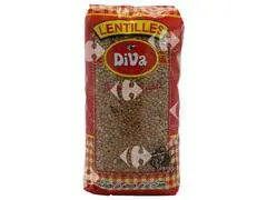 Lentilles Diva 1kg.