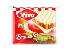 Fromage Tranches Emmental Viva 12 tranches 200g