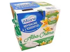 Pack Yaourt à Cuillère Brassé Vanille Albane 8x110g.