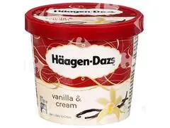 Pot Glace Vanilla and Cream Haagen Dazs 100ml.
