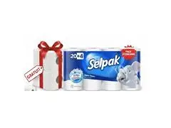 Papier Toilette Selpak 3 Plis 20 Unités + 4 Gratuit.