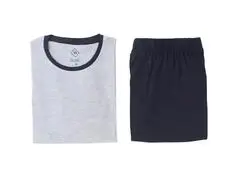 Pyjama Homme Pantalon Manches Longues Uni Gris Chiné TEX Basic