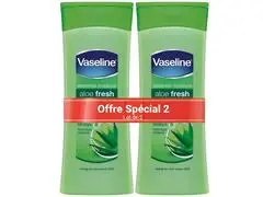 Lot de 2 Lotions pour Corps Aloe Fresh Vaseline 200ml (2ème à -50 %)