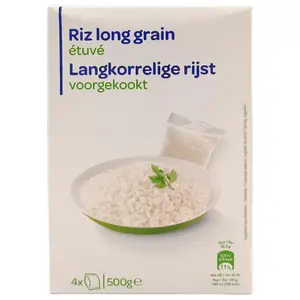 RIZ LONG ETUVE CRF BLANC 4X125G