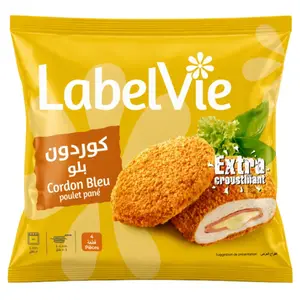 CORDON BLEU DE PLT PANE 400G LABEL VIE