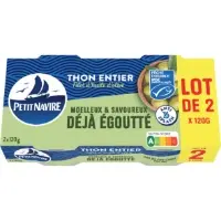 Thon Entier Deja Egoutte Moelleux Savoureux Petit Navire