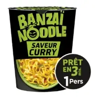 Nouilles Instantanees Curry Banzai Noodle 3min Banzai