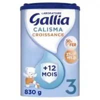 Lait Bebe En Poudre 3eme Age Des 12mois Calisma Croissance Gallia
