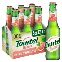 Biere Aromatisee Jus D Agrumes Sans Alcool 0 0 Tourtel Twist