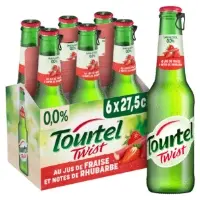 Biere Aromatisee Jus De Fraise Et Notes De Rhubarbe Sans Alcool 0 0 Tourtel Twist
