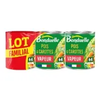 Petits Pois Et Carottes Extra Fondants Cuits Vapeur Bonduelle