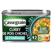 Curry De Pois Chiches A L Indienne Cassegrain