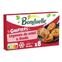 Galettes Legumes Du Soleil Et Basilic A Poeler Bonduelle