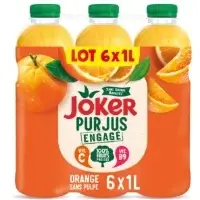 Jus D Orange Sans Pulpe Engage Et Sans Sucres Ajoutes Joker