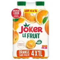 Jus D Orange Sans Pulpe Et Sans Sucres Ajoutes Joker