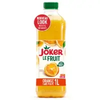 Jus D Orange Sans Pulpe Et Sans Sucres Ajoutes Joker