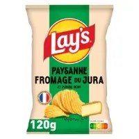 Chips Saveur Fromage Du Jura Et Poivre Noir Paysanne Lay S
