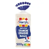 Pain De Mie 100 Mie Nature Tranches Epaisses Sans Croute Sans Additifs Harrys
