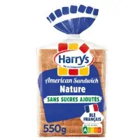 Pain De Mie American Sandwich Nature Sans Sucres Ajoutes Sans Additifs Harrys