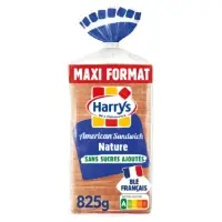 Pain De Mie American Sandwich Nature Sans Sucres Ajoutes Maxi Format Sans Additifs Harrys