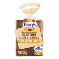 Pain De Mie Americain Sandwich Rustique Sans Sucres Ajoutes Sans Additifs Harrys