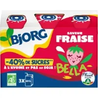 Boisson A L Avoine Bella Saveur Fraise Bio 40 De Sucres Bjorg