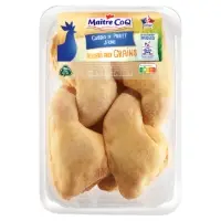 Cuisses De Poulet Jaune Nourri Aux Grains De Mais