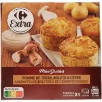 Mini Gratins Pomme De Terre Bolets Et Cepes Carrefour Extra