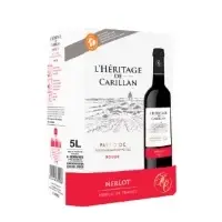 Vin Rouge I G P Pays D Oc Merlot L Heritage De Carillan